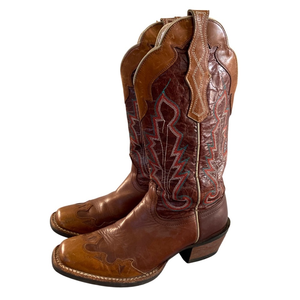 Brown Leather Western Boots